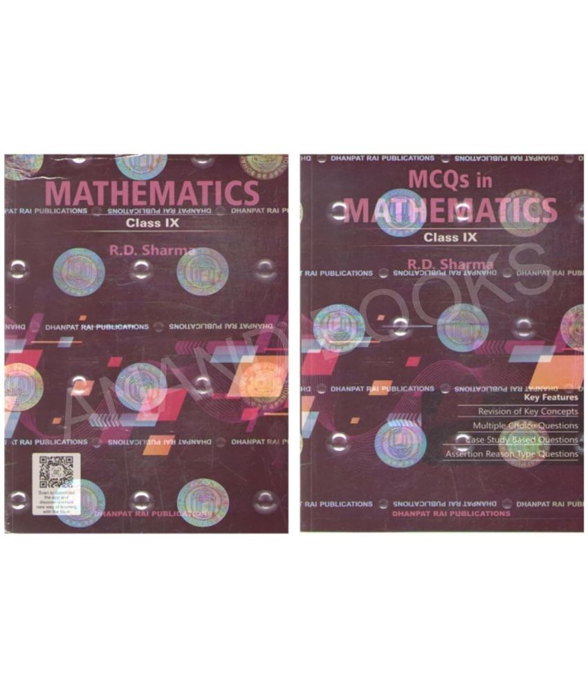     			Mathematics for Class 9 - CBSE - by R.D. Sharma with MCQ in Mathematics - CBSE Examination 2024-2025