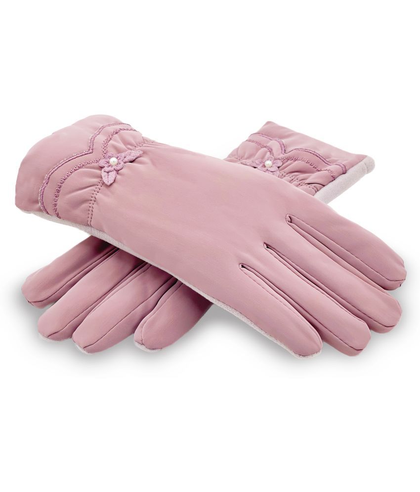     			Alamos Purple Women's Woollen Gloves ( Pack of 1 )