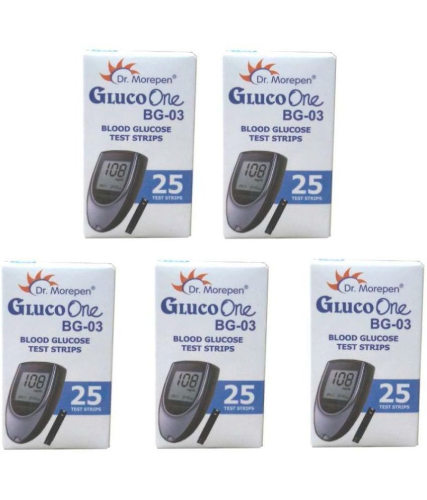     			Dr. Morepen GLUCO ONE BG-03 125 Test Strips