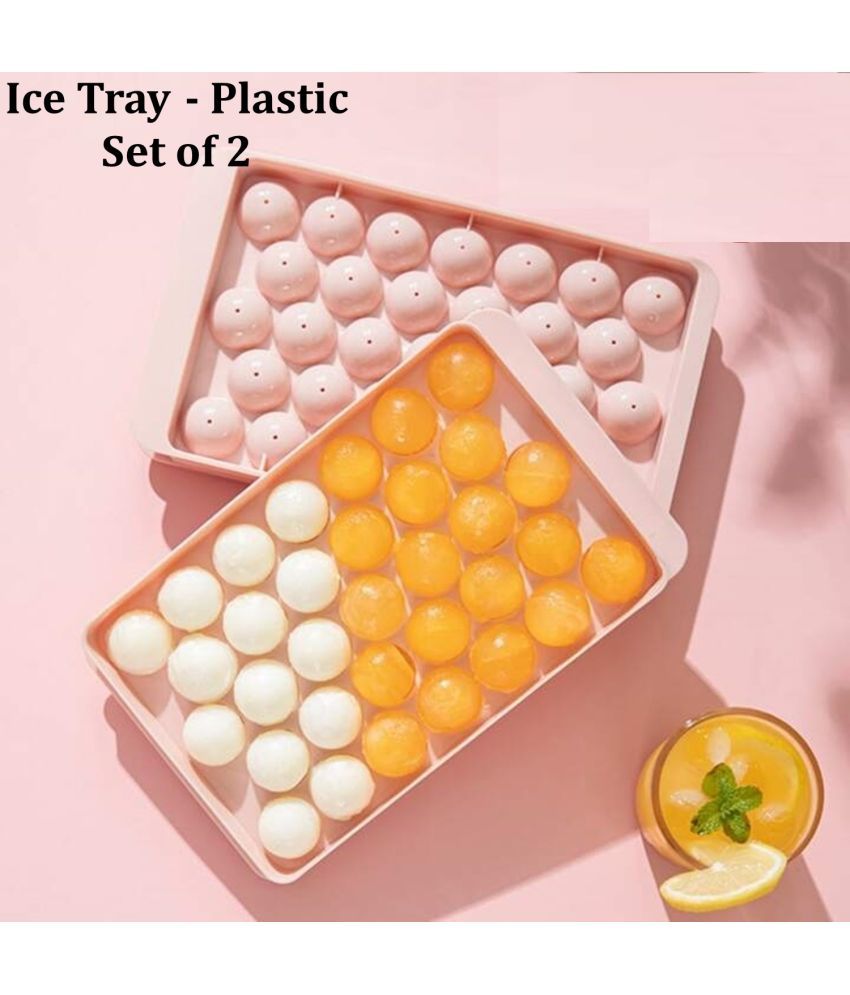     			Stysol Pink Ice Tray Peach 2 Pcs