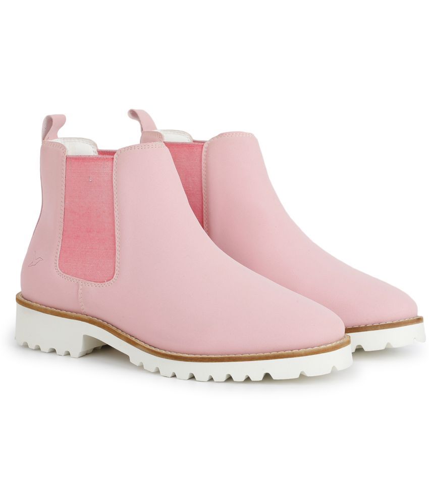     			Yoho Pink Women's Ankle Length Boots