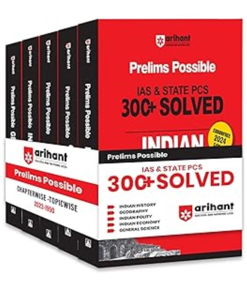     			Arihant 2025 Prelims Possible IAS and State PCS Examinations Indian History, Geography India & World, Indian Polity, Indian Economy, General Science