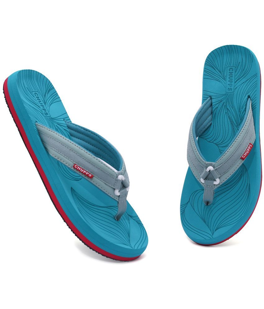     			CHUPPS Blue Women's Thong Flip Flop