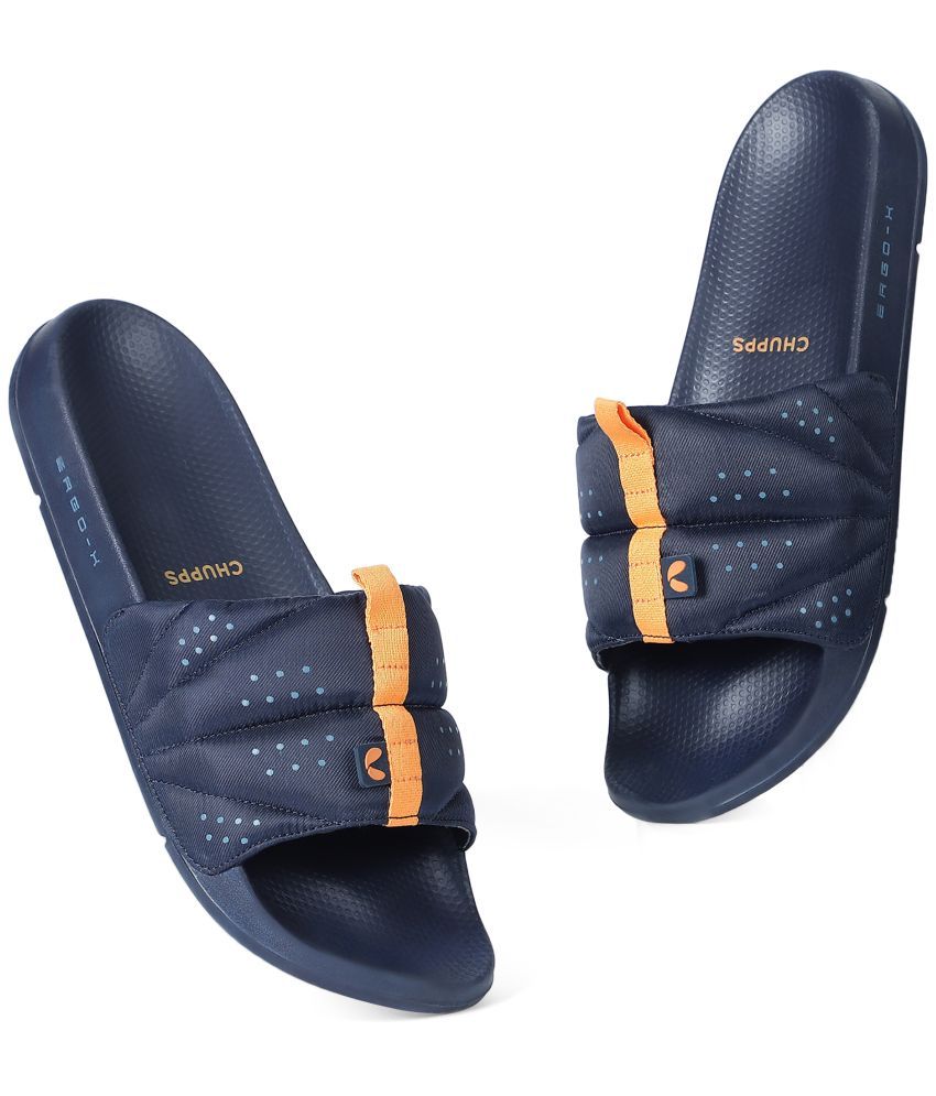     			CHUPPS Navy Men's Slide Flip Flop