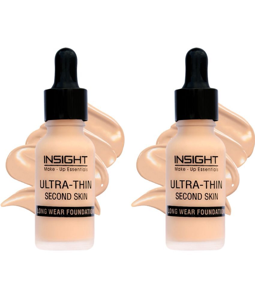     			Insight Natural Liquid For All Skin Types Skin Medium Foundation Pack of 2