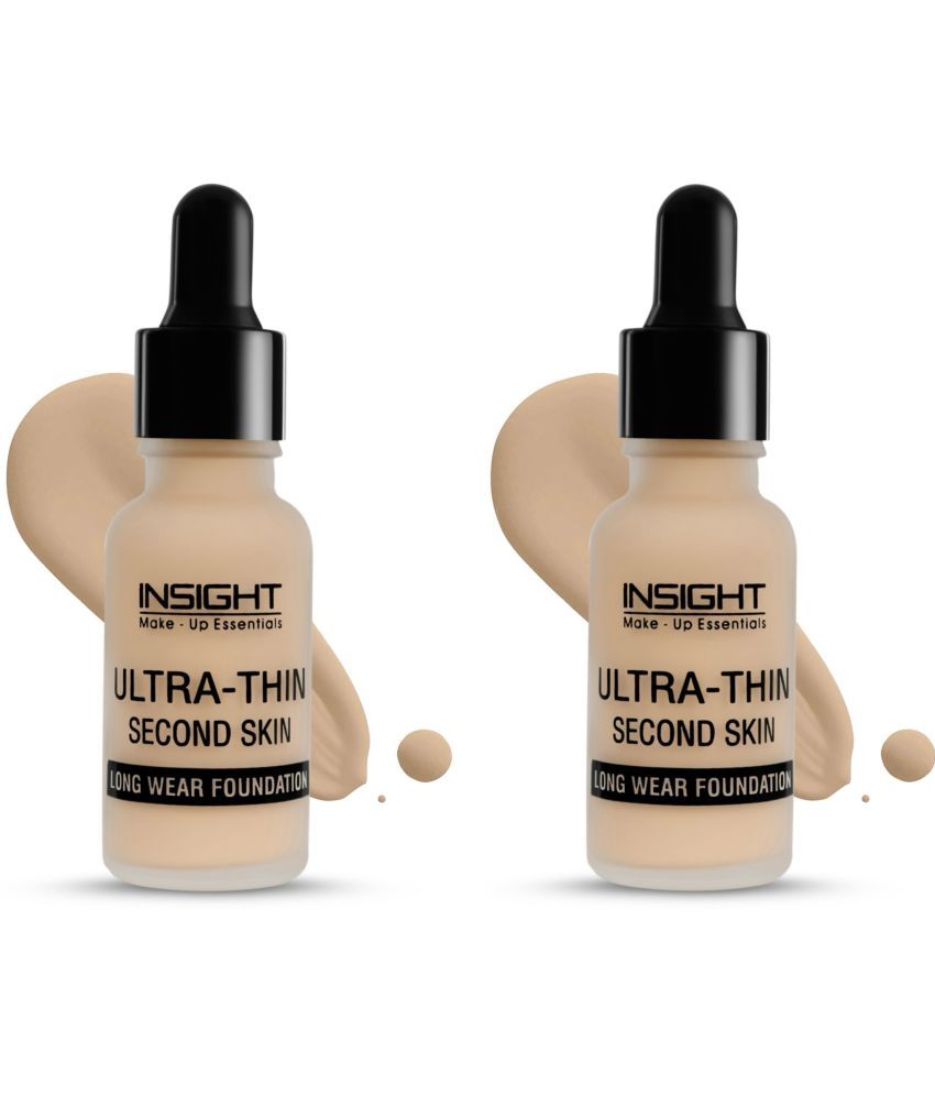     			Insight Natural Liquid For All Skin Types Skin Medium Foundation Pack of 2