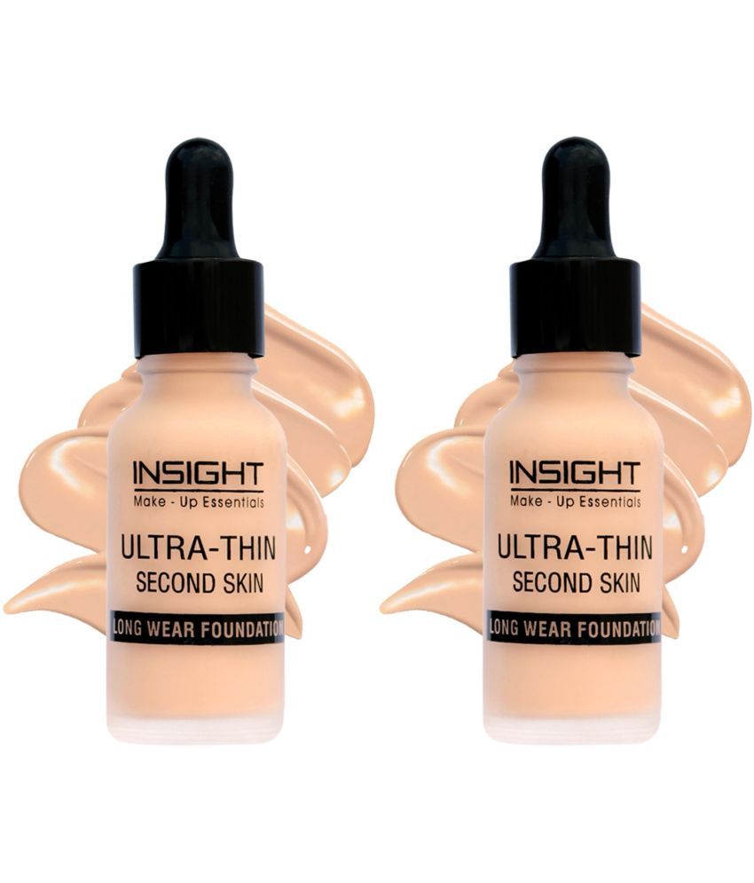     			Insight Natural Liquid For All Skin Types Skin Medium Foundation Pack of 2