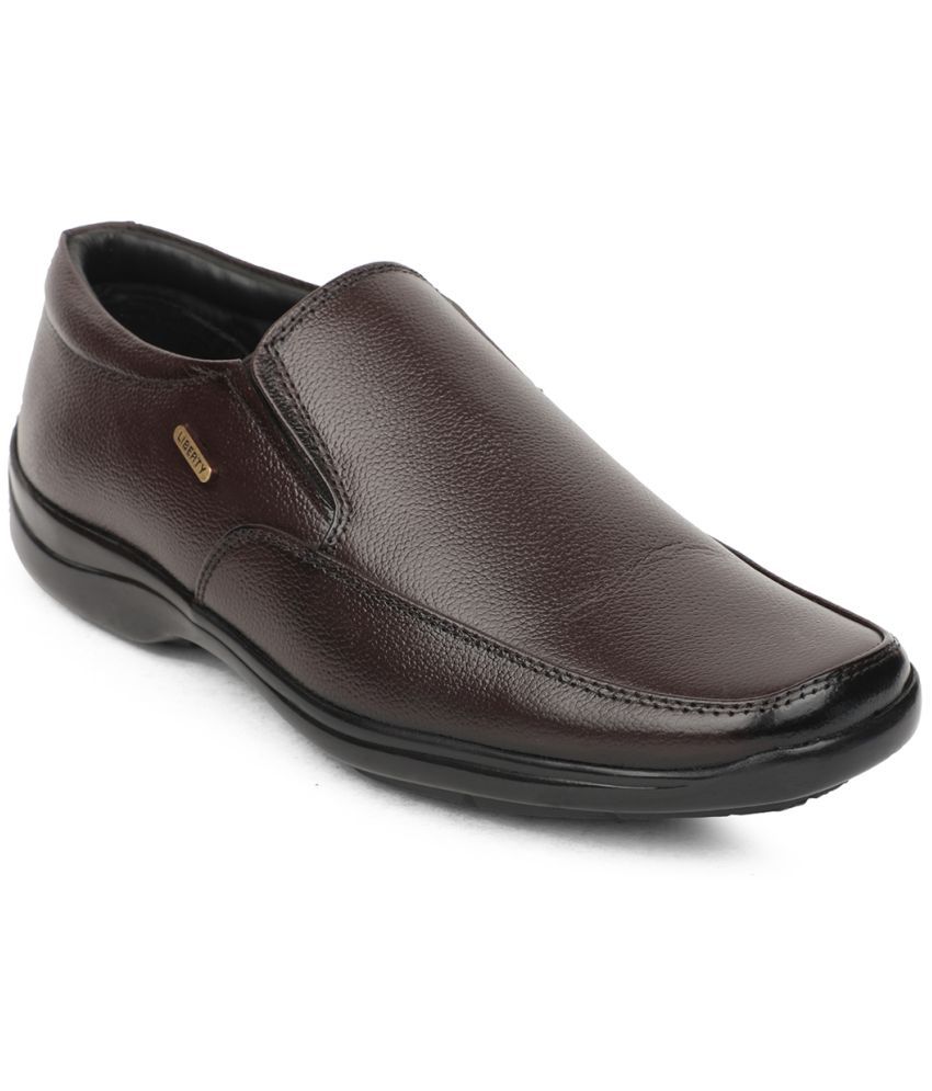     			Liberty Brown Men's Slip On Formal Shoes