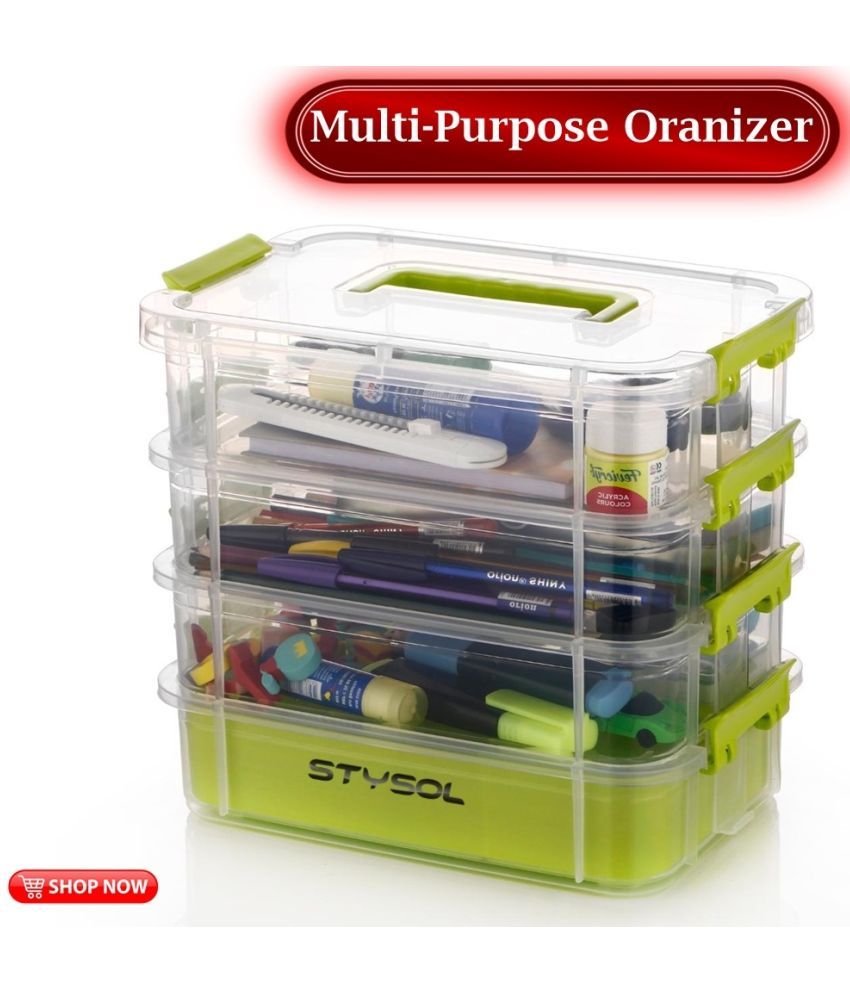     			Stysol Multi-Purpose Box  Plastic Multicolor Multi-Purpose Container ( Set of 1 )