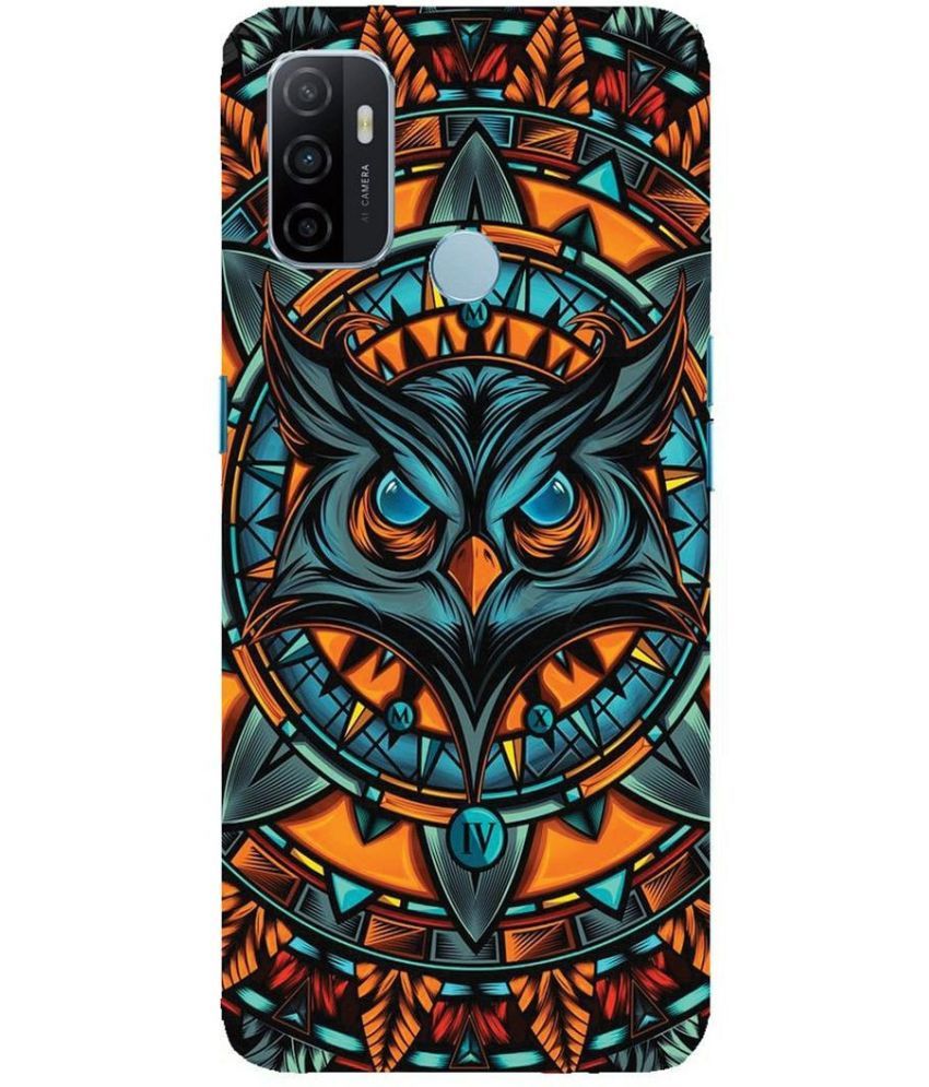     			hello case Multicolor Printed Back Cover Silicon Compatible For Oppo A53 ( Pack of 1 )