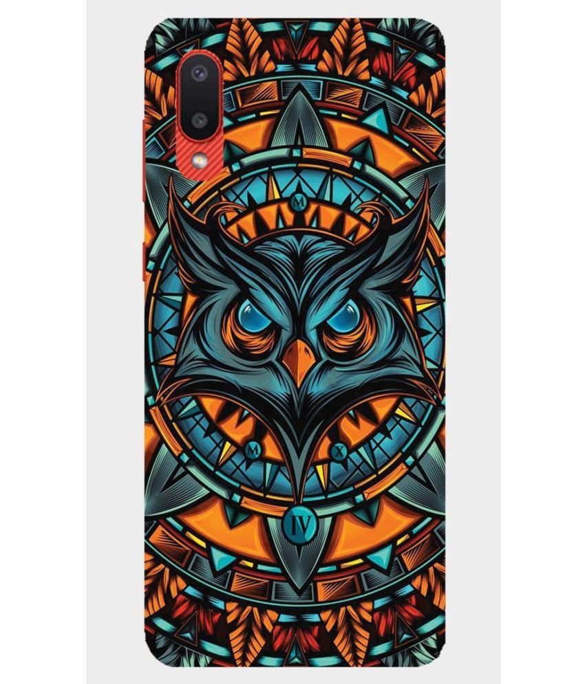     			hello case Multicolor Printed Back Cover Silicon Compatible For Samsung Galaxy M02 ( Pack of 1 )