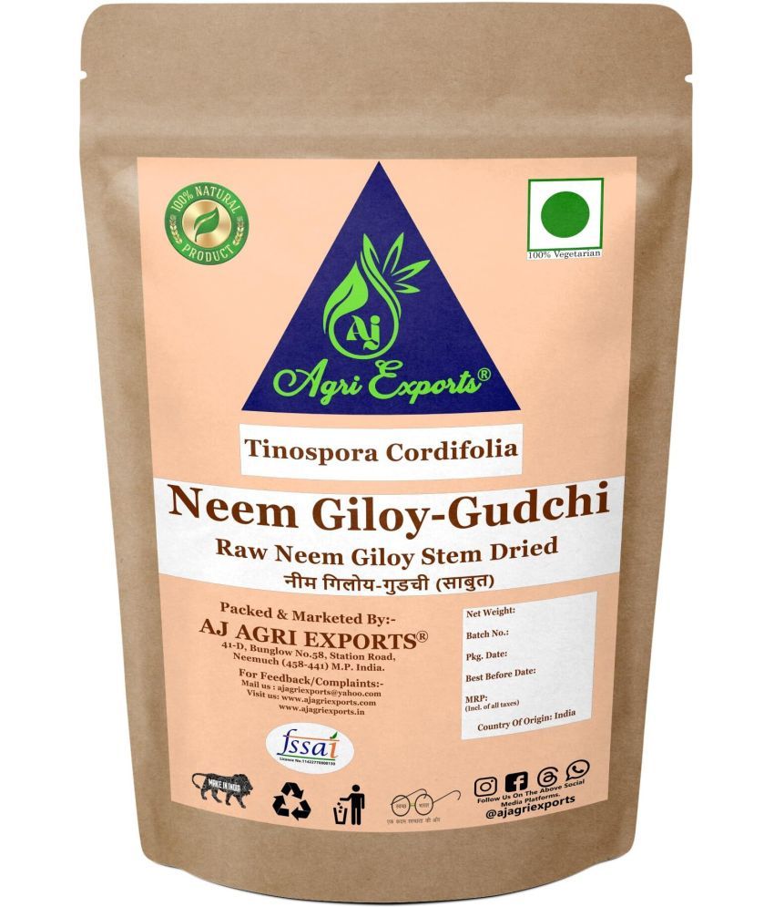     			AJ AGRI EXPORTS Neem Giloy - Neem Giloy Stem Dry - Guduci - Tinospora Cordifolia 200 gm