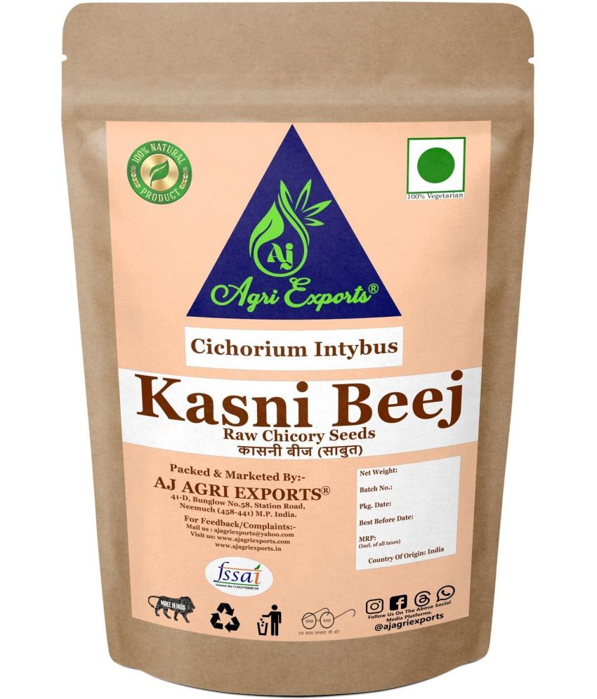     			AJ AGRI EXPORTS Kasni Beej - Kasani Beej - Cichorium Intybus Seeds - Chicory Seeds 200 gm