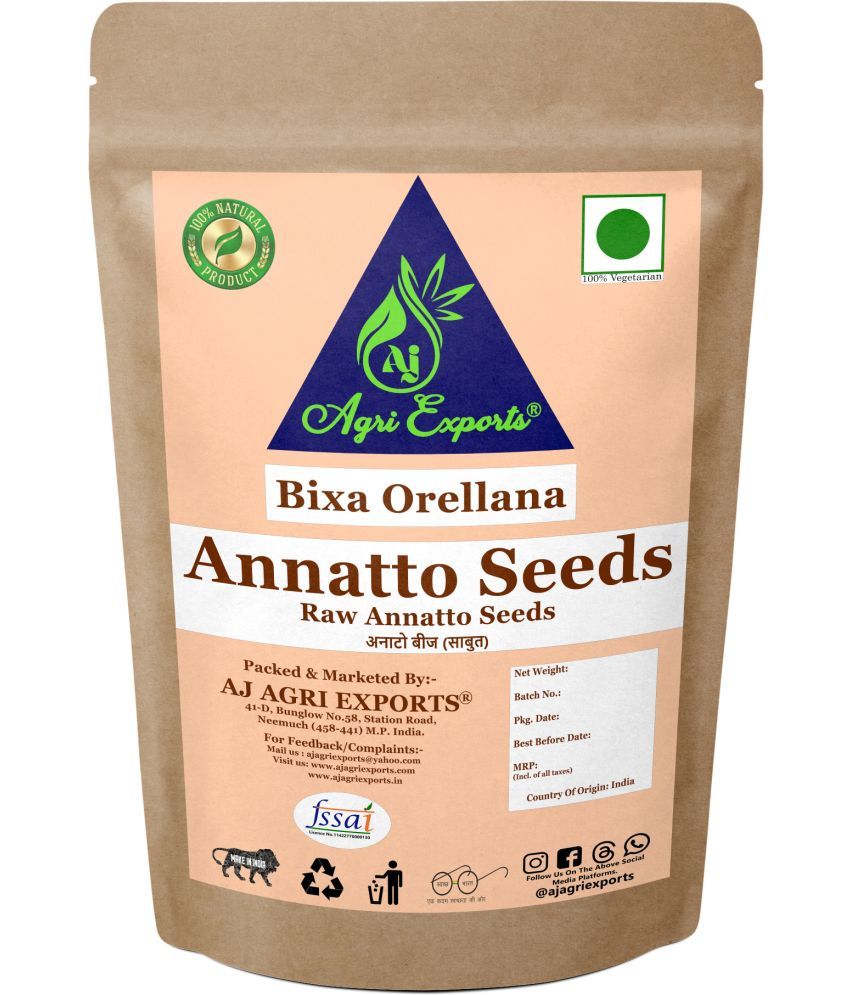     			AJ AGRI EXPORTS Annatto Seeds - Whole Annatto Seeds - Whole Bixa Orellana Seeds 400 gm