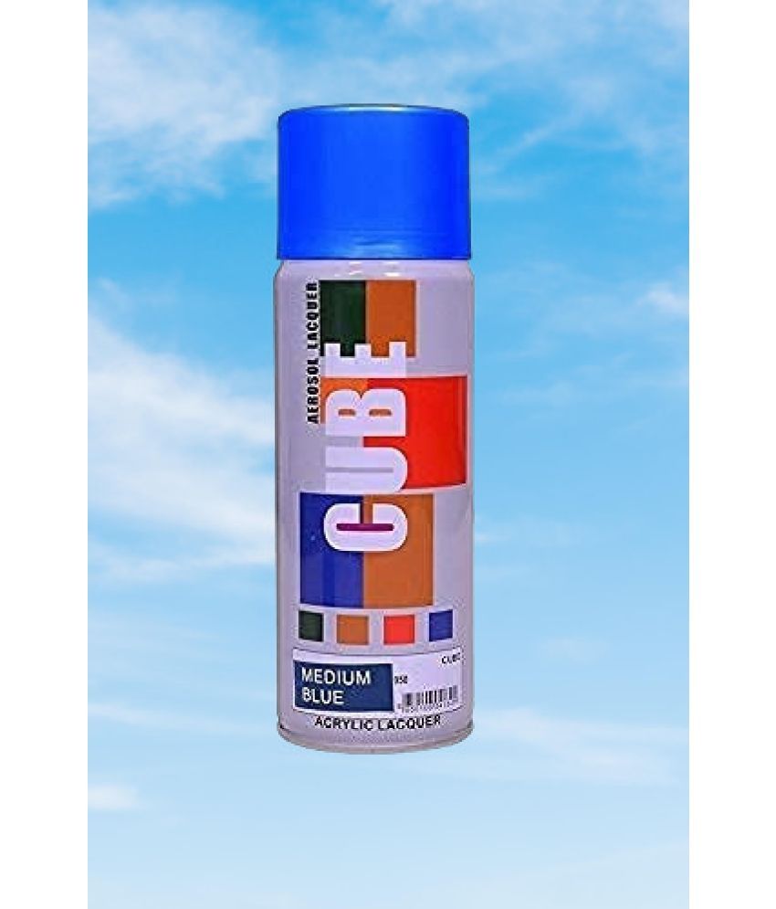     			Golden Fox cube Aerosol Spray Paint 400ml for Multipurpose use Blue Spray Paint 400 ml (Pack of 1)