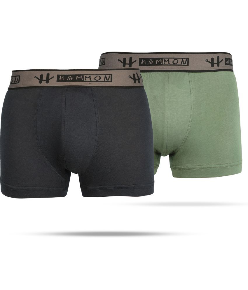     			Hammon Pack of 2 Cotton Trunks For Men's ( Multicolor )