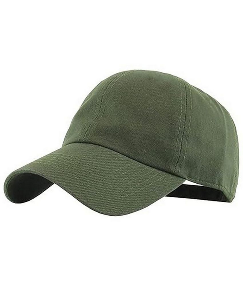     			Infispace Olive Cotton Blend Women's Cap ( Pack of 1 )