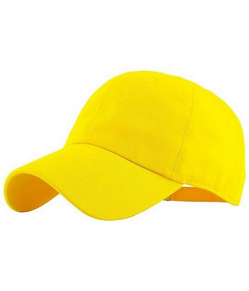     			Infispace Pack of 1 Cotton Men's Cap ( Yellow )