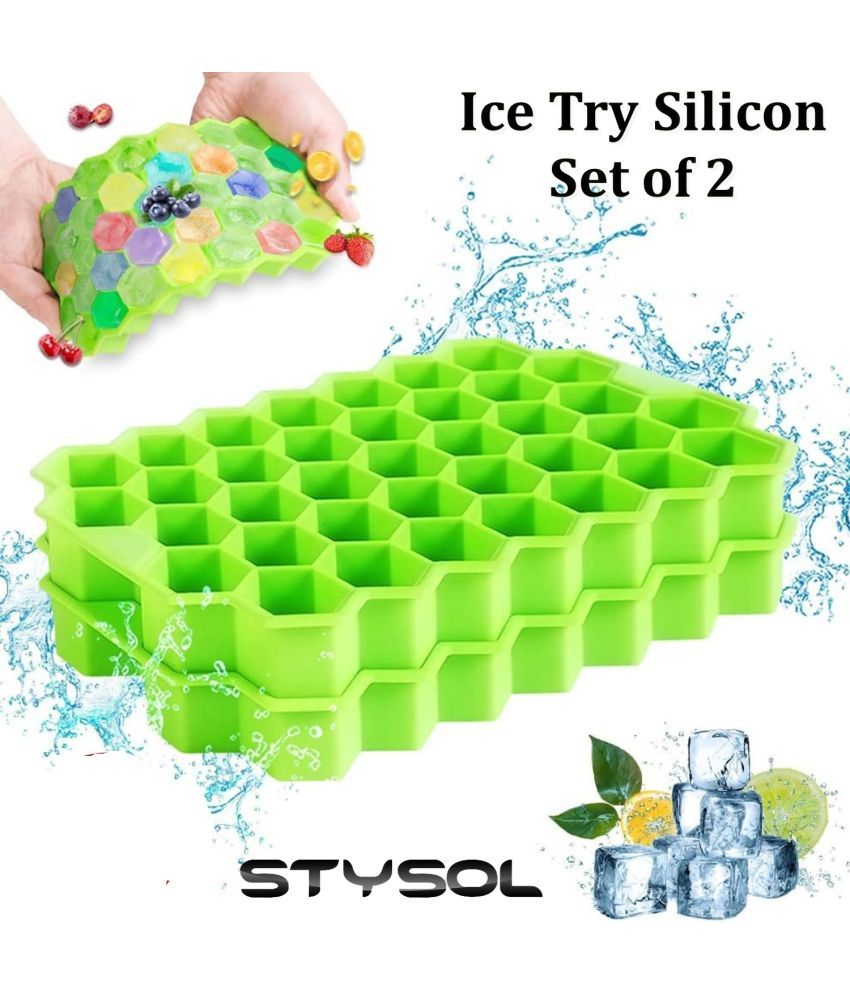     			Stysol Silicone ice Tray Light Green 2 Pcs