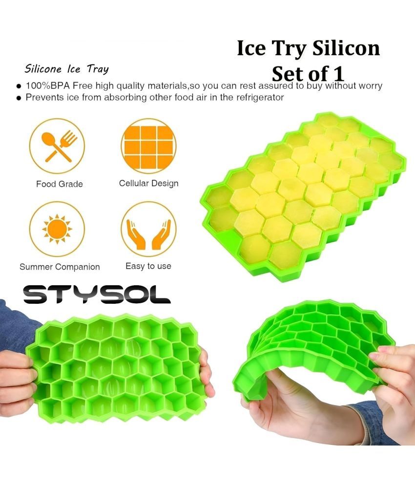     			Stysol Silicone ice Tray Light Green 1 Pcs