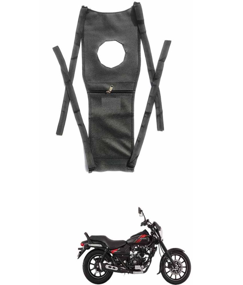     			BuddyBuzz Bike Tank Cover Bike Tank Bag with Mobile Pouch Artificial Leather Stretchable Material Use for Bajaj Avenger 220 Street