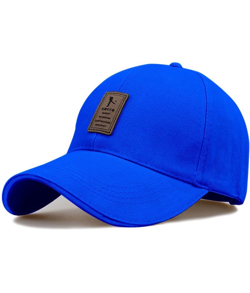     			Bolax Pack of 1 Cotton Men's Cap ( Blue )