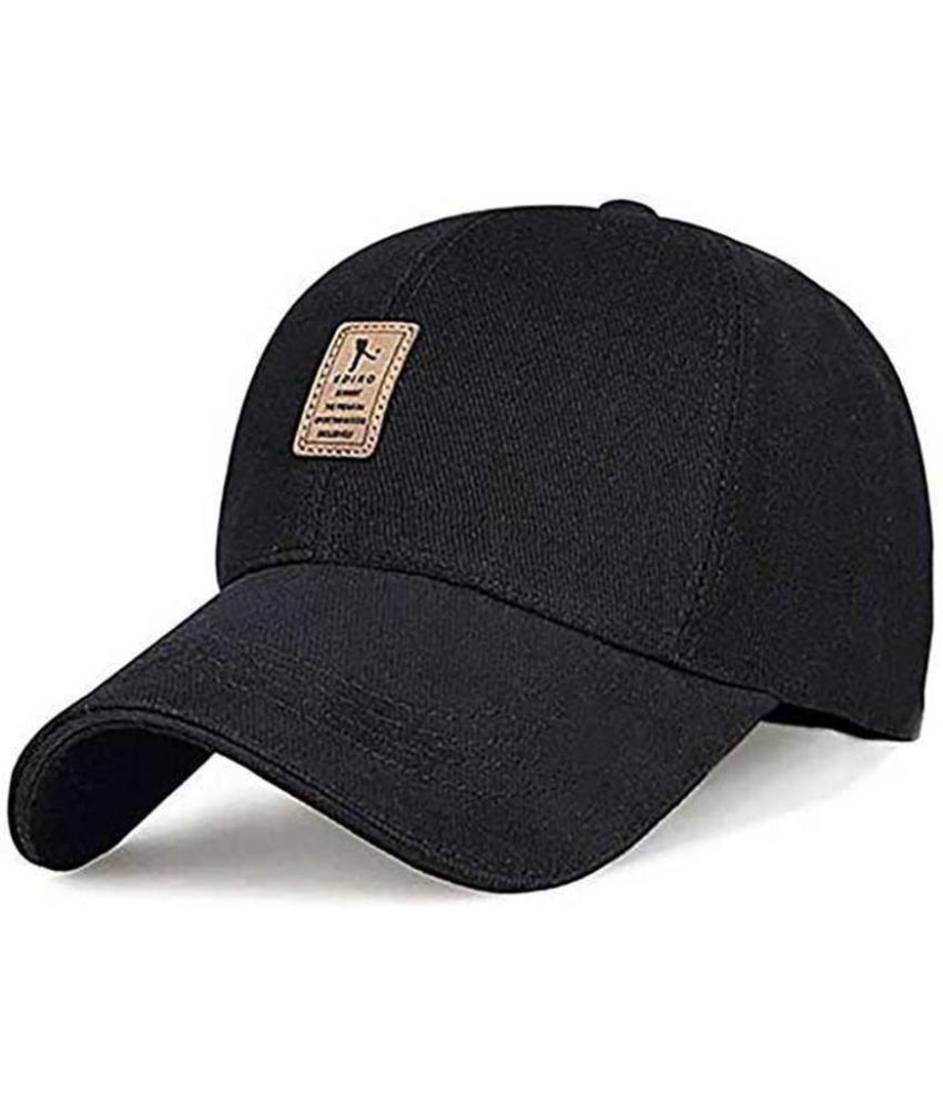     			Bolax Pack of 1 Cotton Men's Cap ( Black )