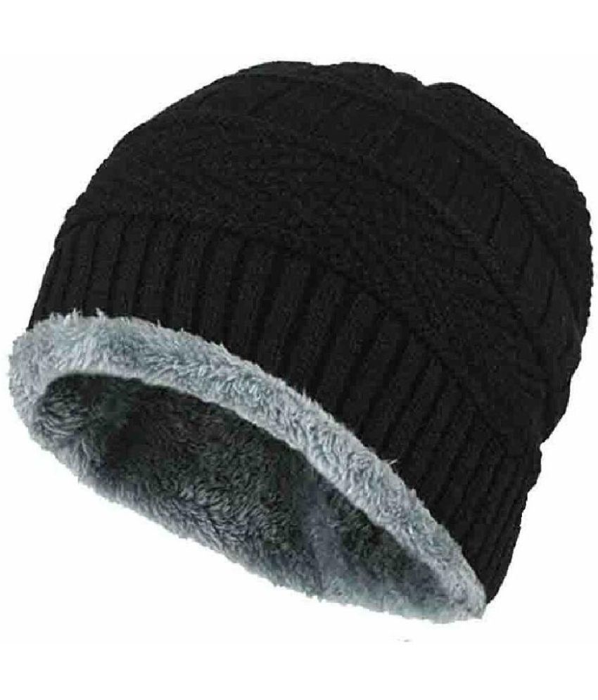     			Bolax Pack of 1 Woollen Men's Cap ( Blue )