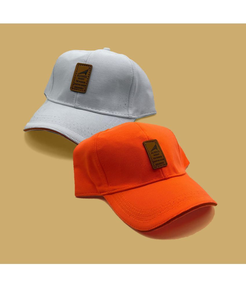     			Bolax Pack of 2 Cotton Blend Men's Cap ( Orange )