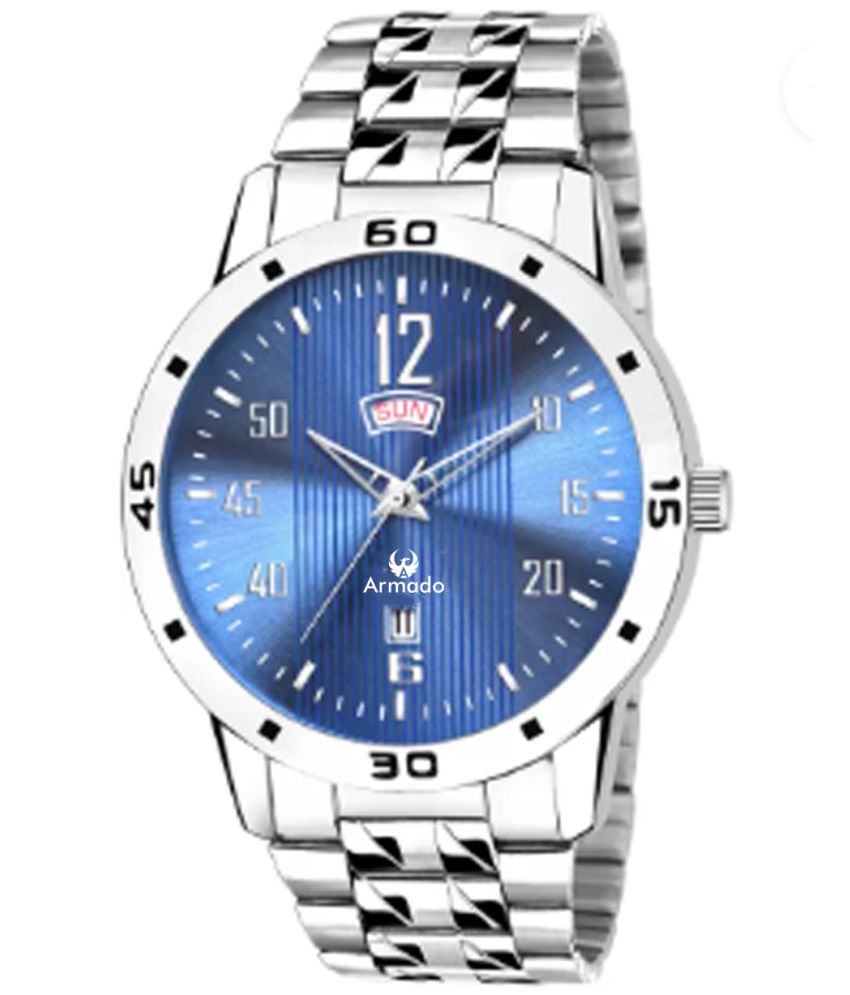     			Armado Silver Stainless Steel Analog Men's Watch