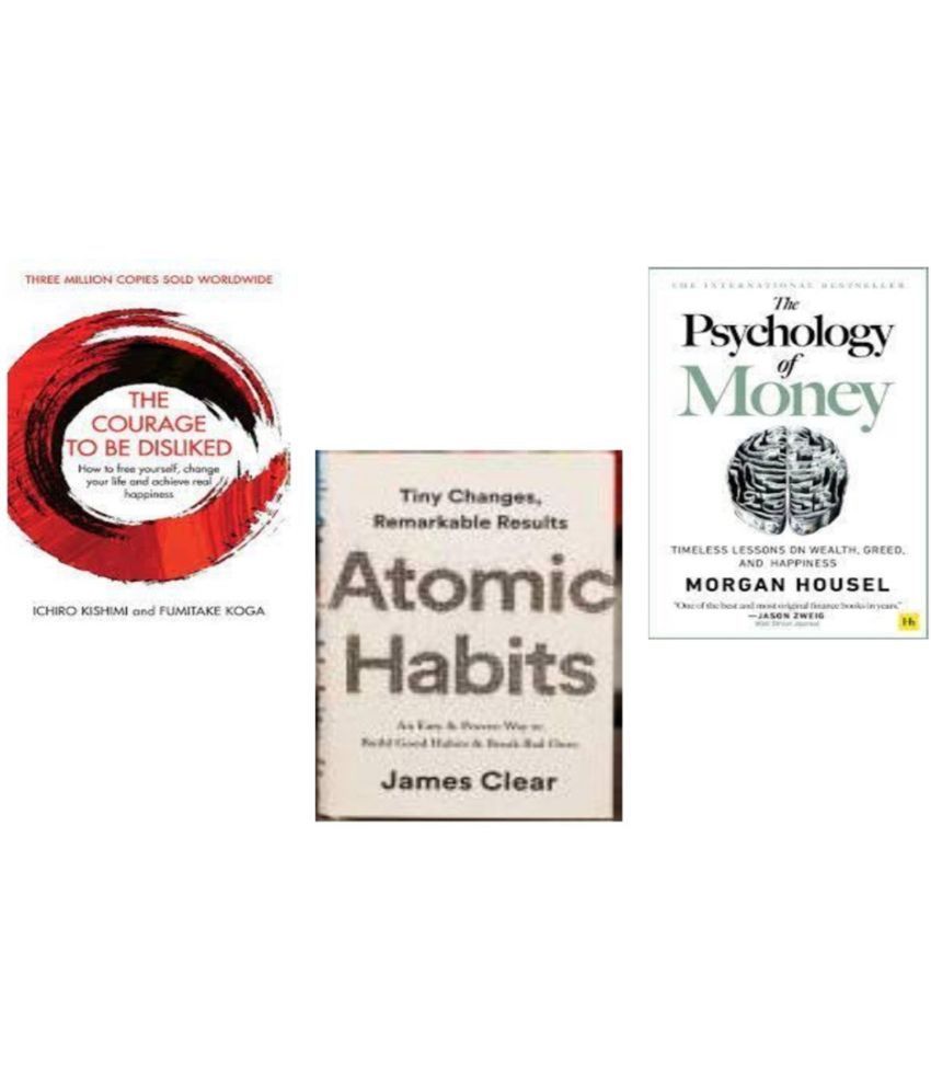     			Best Seller Combo : Atomic Habits, The Psychology Of Money, The Courage To Be Disliked