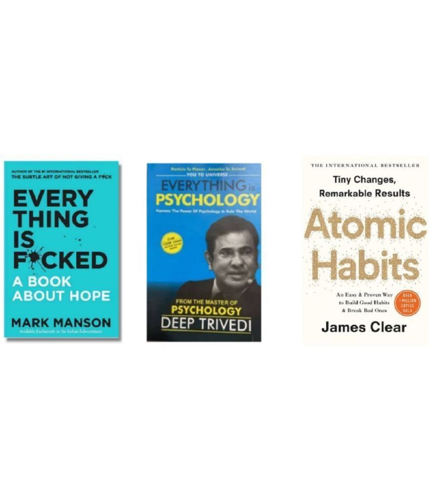     			(COMBO OF3 BOOK) Everything Is F*cked & Everything is Psychology & Atomic Habits - Paperback , English - 2023