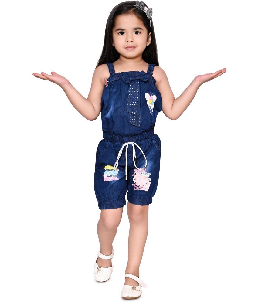     			DS DRESSES Pack of 1 Girls Denim T-shirt & Shorts ( Blue )