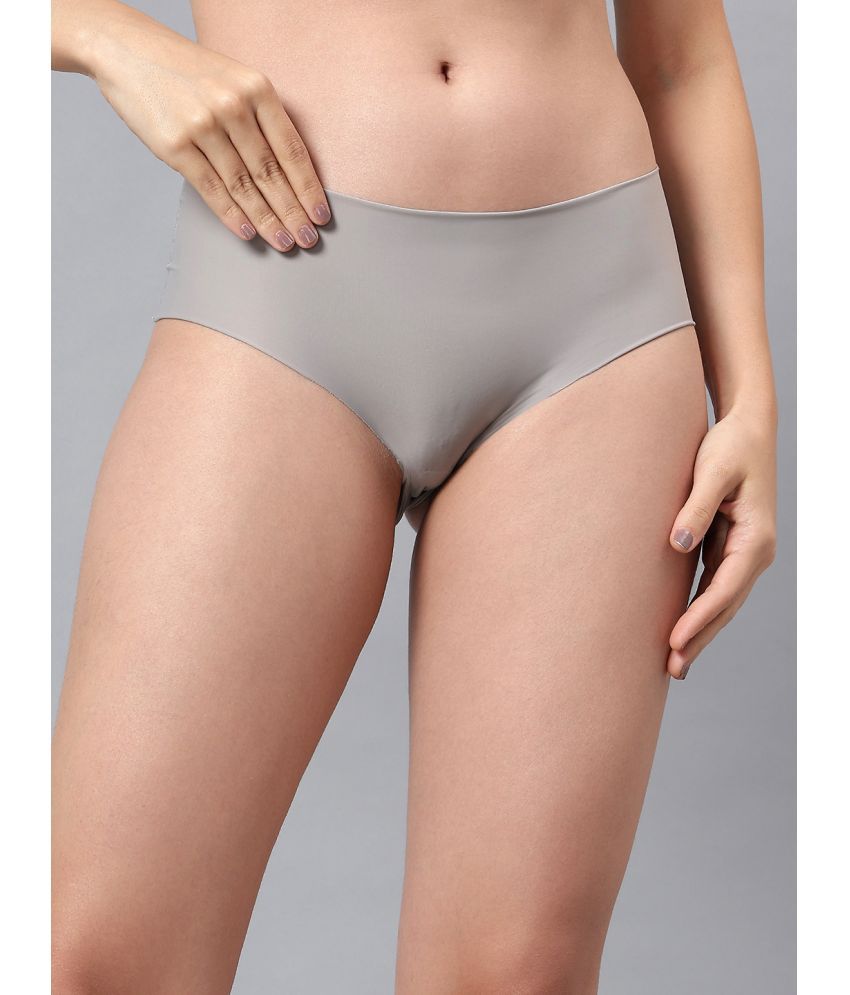     			La Intimo Pack of 1 Nylon Hipster For Women ( Grey )