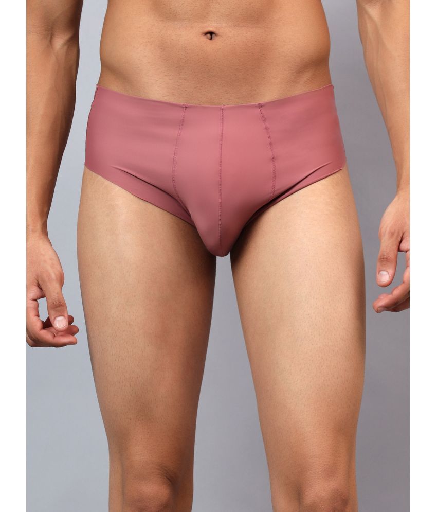     			La Intimo Pack of 1 Nylon Briefs For Men's ( Mauve )