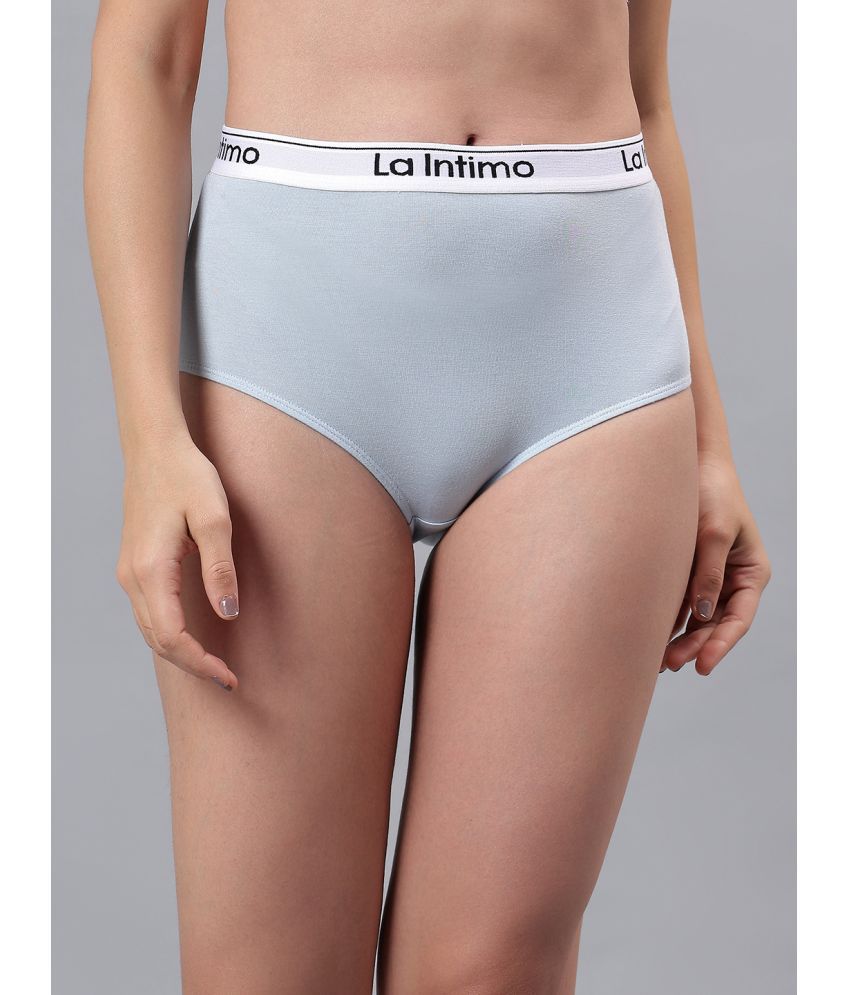     			La Intimo Pack of 1 Modal Briefs For Women ( Light Blue )