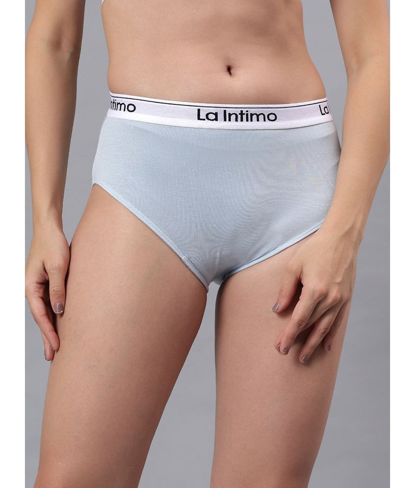     			La Intimo Pack of 1 Modal Hipster For Women ( Light Blue )