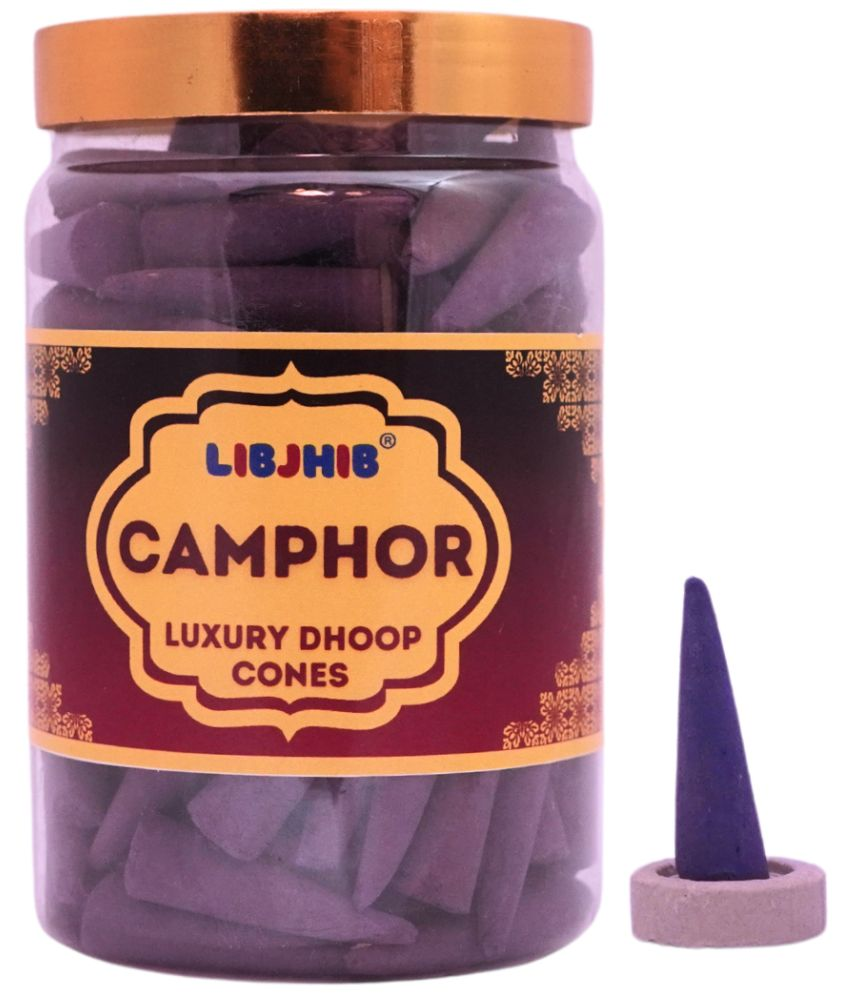     			Libjhib Incense Dhoop Cone Camphor 200 gm ( Pack of 1 )