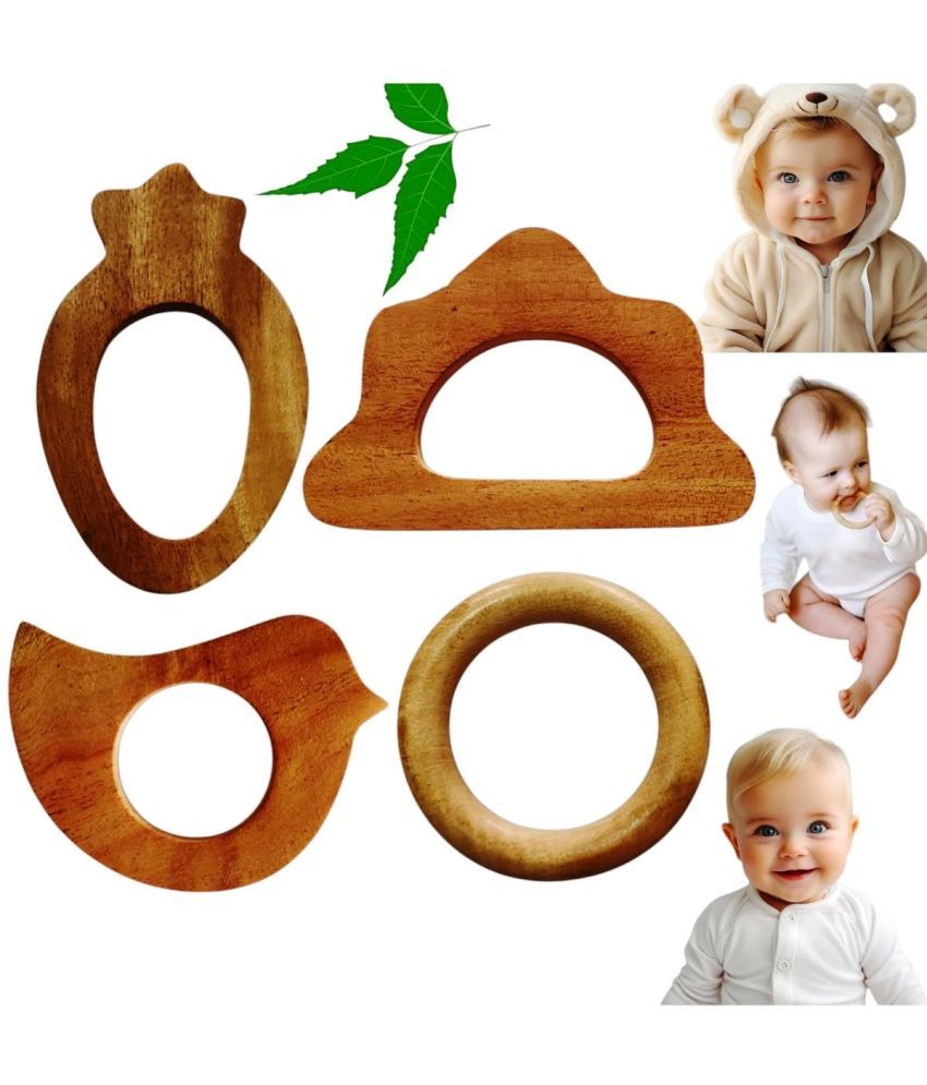     			aditya creation Slow Flow nipple Wooden Nipple ( 4 pcs )