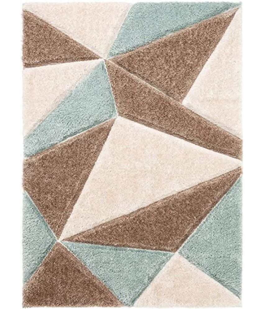     			ANABIA CARPET Multi Polyester Carpet Geometrical 3x5 Ft