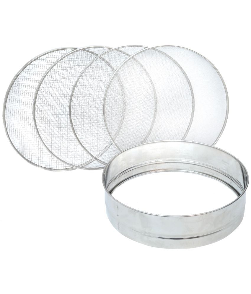     			ASG HOME Silver Steel Sieve ( Pack of 1 )