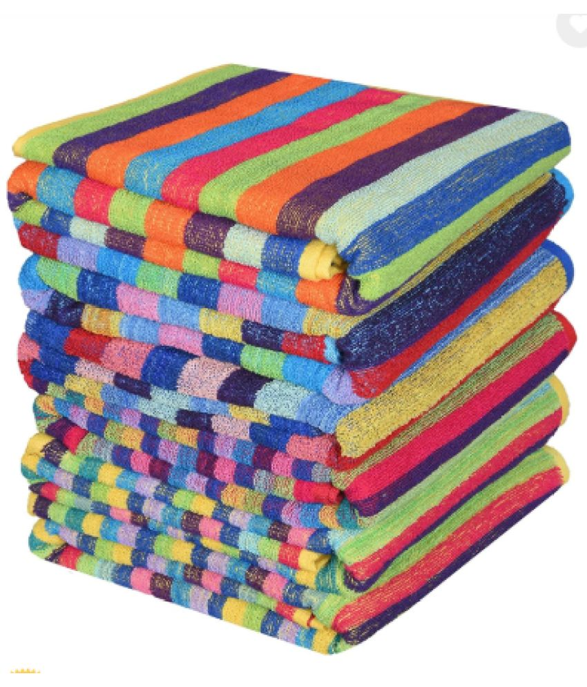     			Abhikram Pack of 3 Cotton 325 -GSM Bath Towel ( Multicolor )