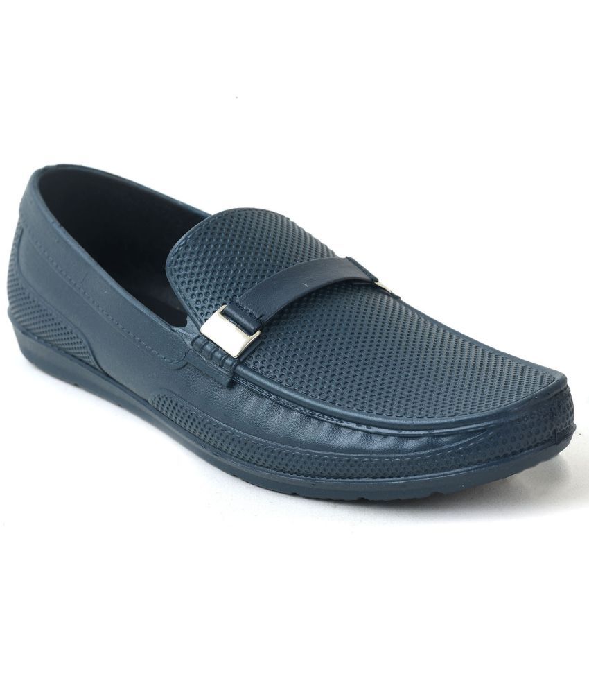     			Ajanta Teal Men's Slip On Formal Shoes