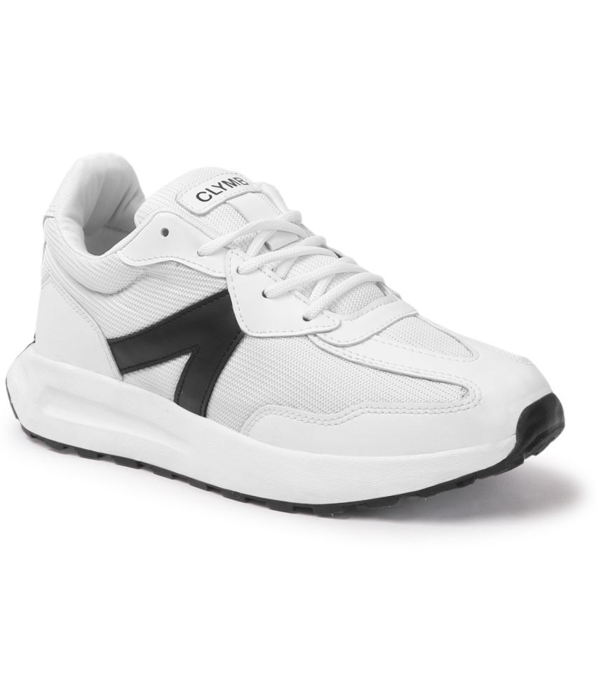     			Clymb SWAK White Men's Sports Running Shoes