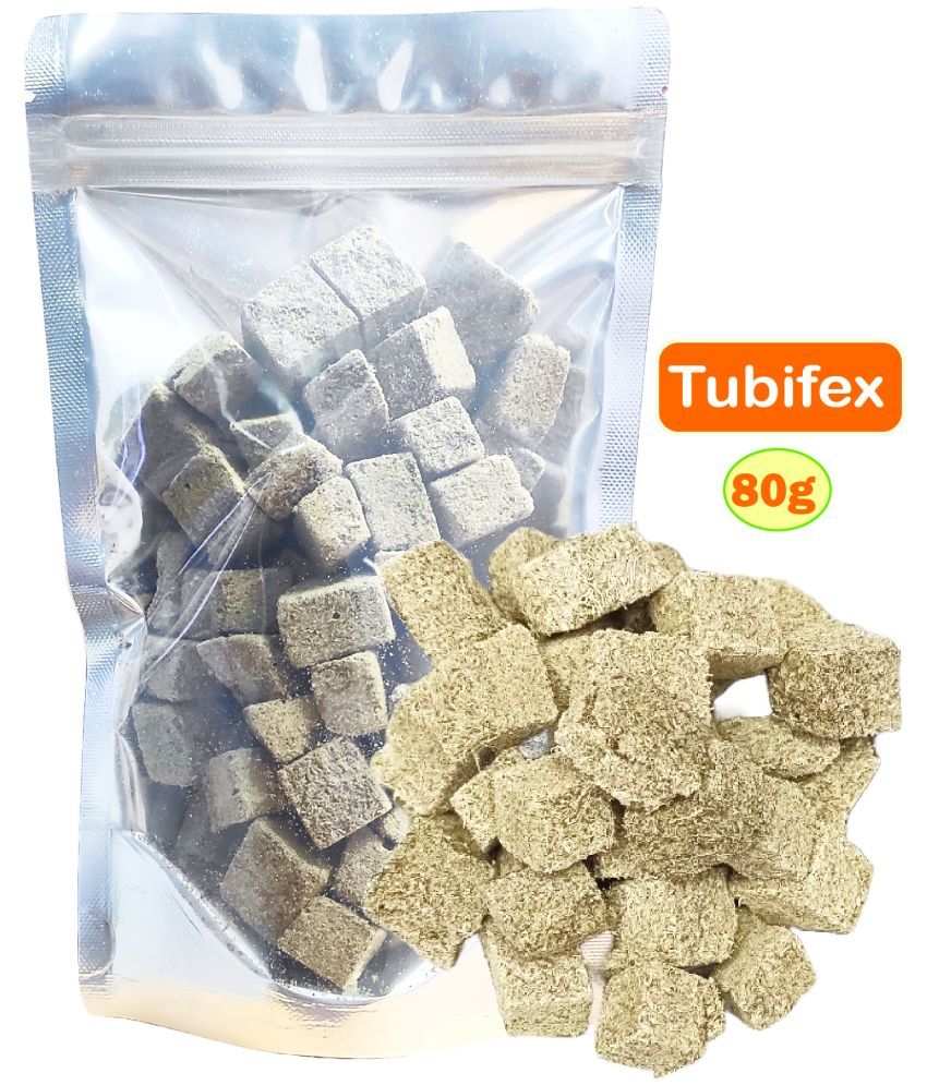     			Freeze-Dried Tubifex Worms Fish Food | 53% Protein | High Protein Fish Feed for All Tropical Fish | Enhances Color & Immunity