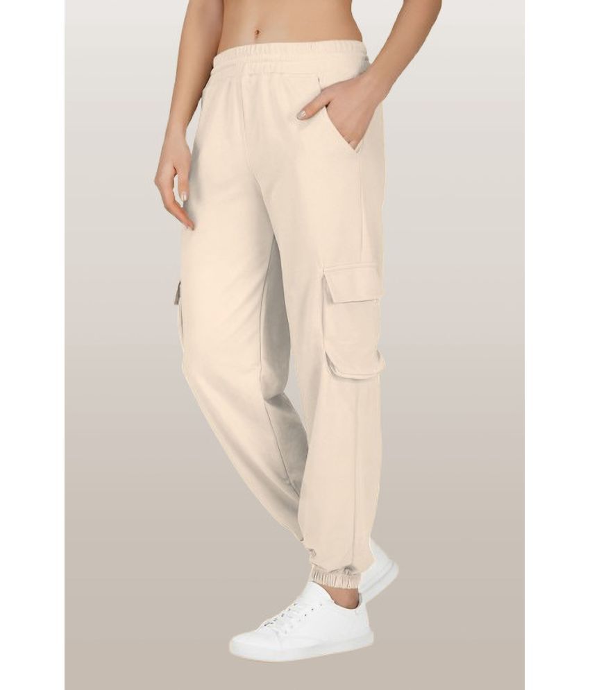     			Lecowar Pack of 1 Polyester Regular Women's Joggers ( Cream )