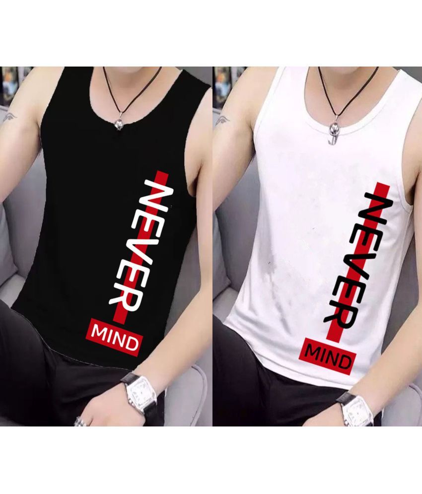     			Lecowar Pack of 2 Polyester Basic Vest For Men ( Multicolor8 )