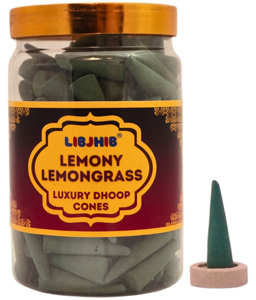     			Libjhib Incense Dhoop Cone Lemongrass 200 gm ( Pack of 1 )