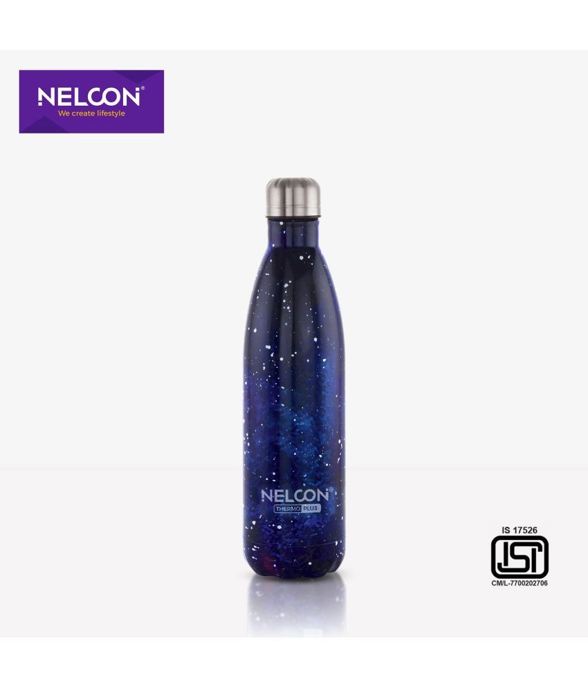     			Nelcon Vegas Blue Steel Flask ( 500 ml )