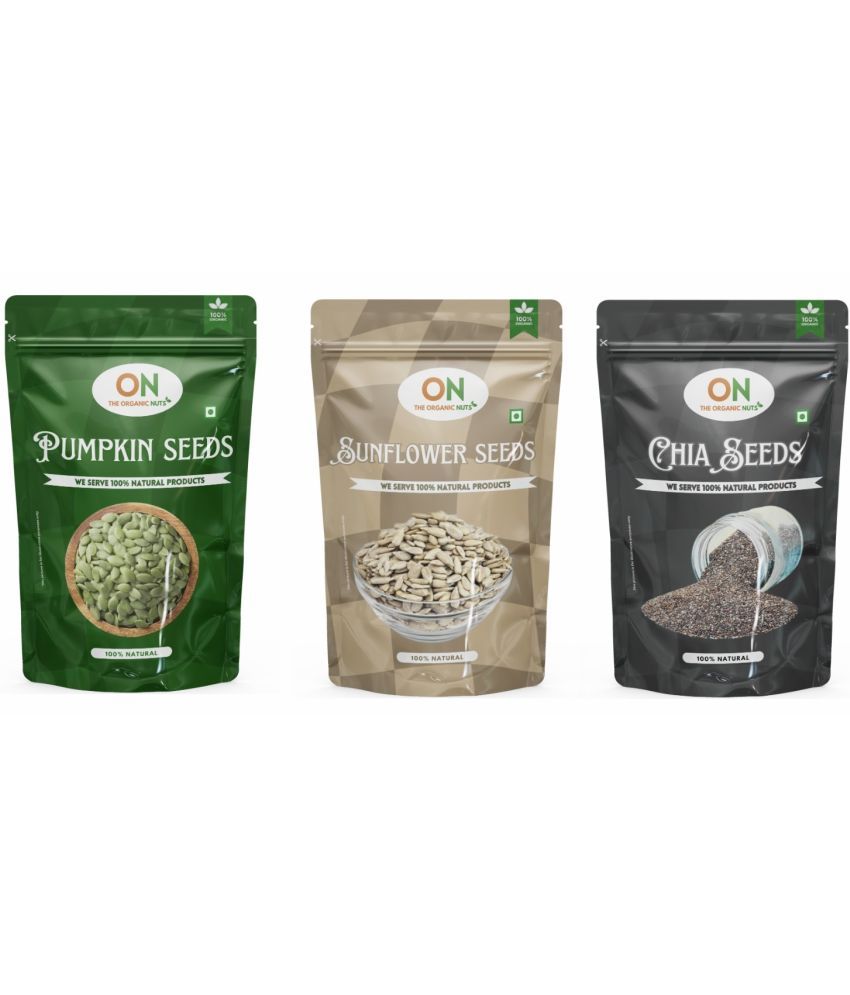     			THE ORGANIC NUTS Chia Seeds ( Pack of 3 )